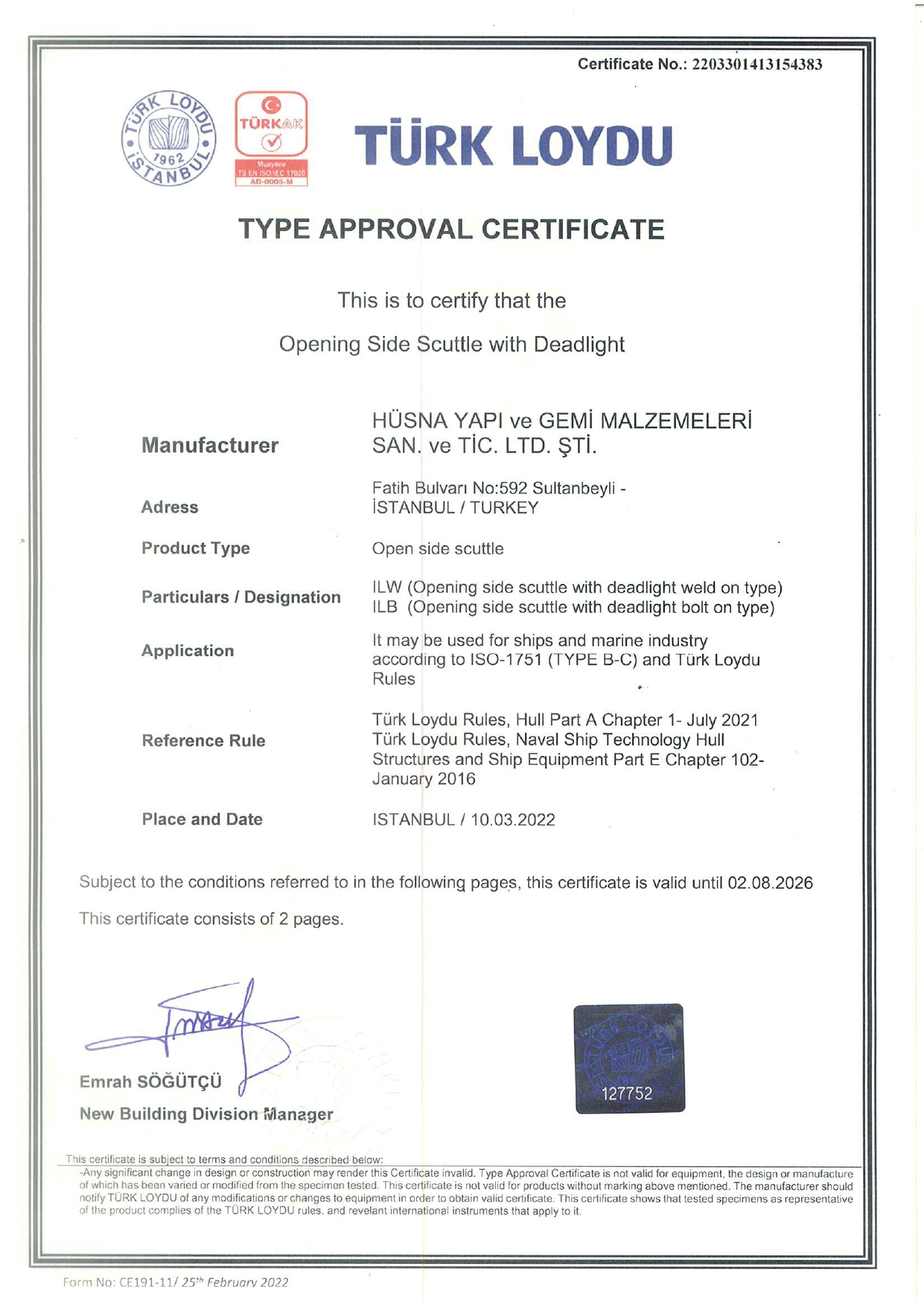 TL TYPE APROVAL CERTIFICATE ILW-ILB_page-0001